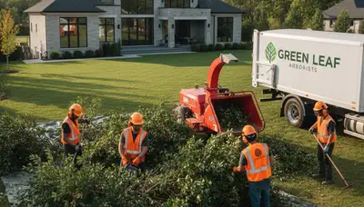 Professional shrub removal service in Harrisburg PA clearing overgrown bushes safely