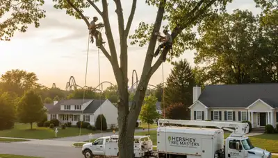 Professional tree removal service in Harrisburg PA safely clearing trees and debris