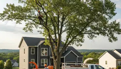 Professional tree removal service in Harrisburg PA safely clearing trees and debris